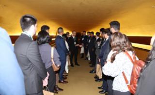 Visitação institucional com os novos servidores.