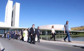 Visitação institucional com os novos servidores.