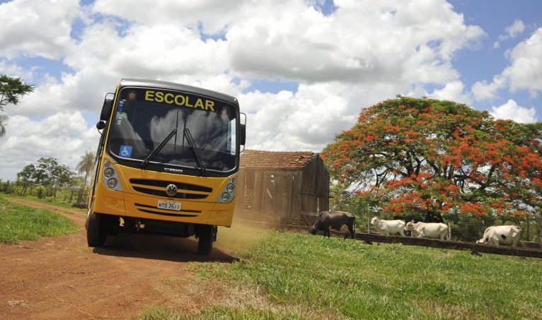 Transporte - Transporte Escolar - rural alunos ônibus