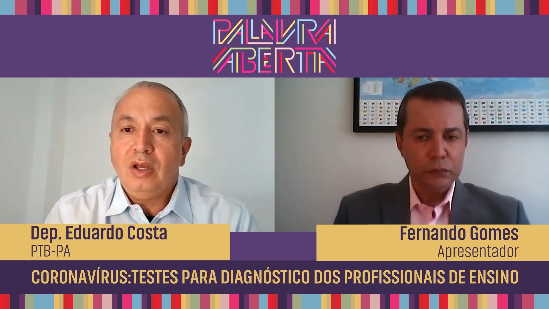 Coronavírus: testes para diagnóstico dos profissionais de ensino