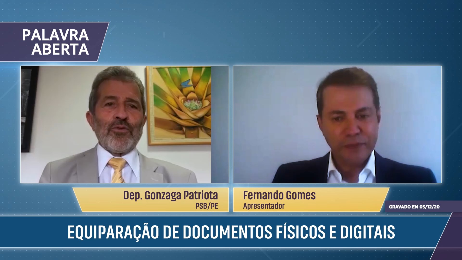 Equiparação de documentos físicos e digitais