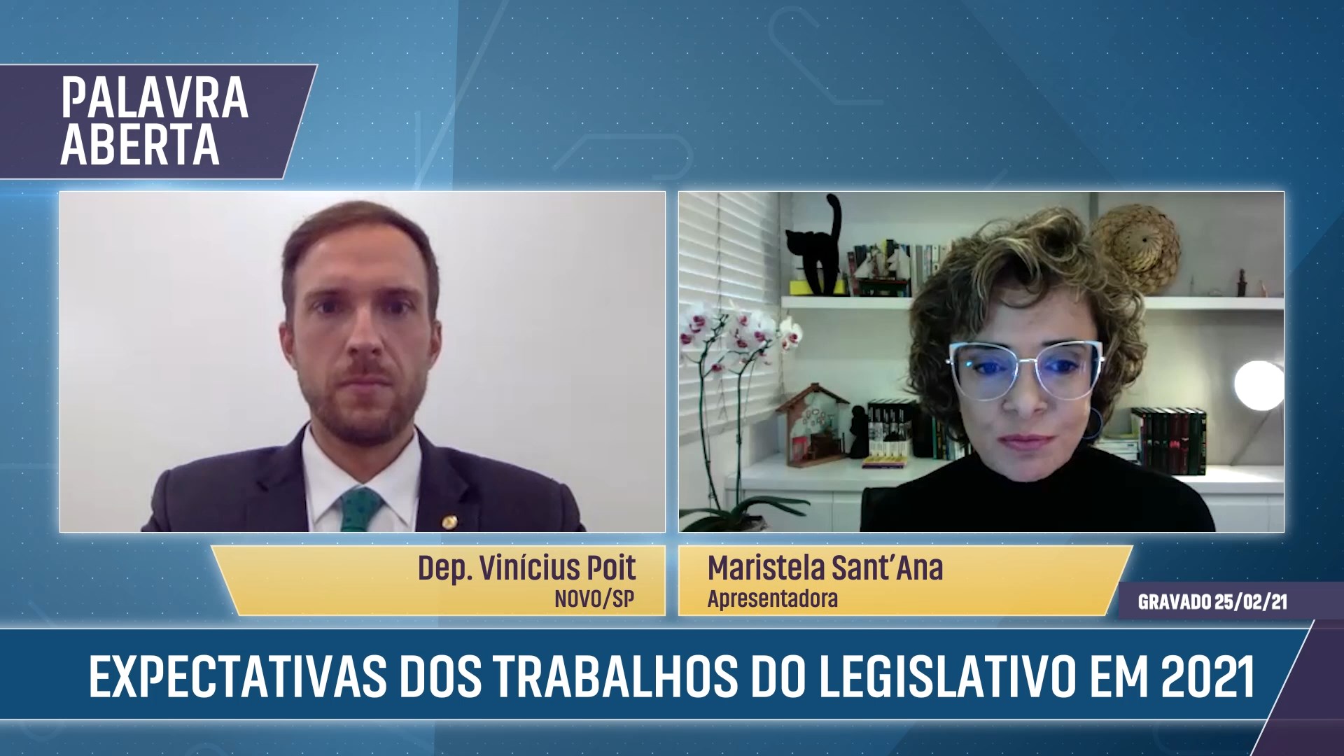 Expectativas dos trabalhos do legislativo em 2021 - Partido Novo