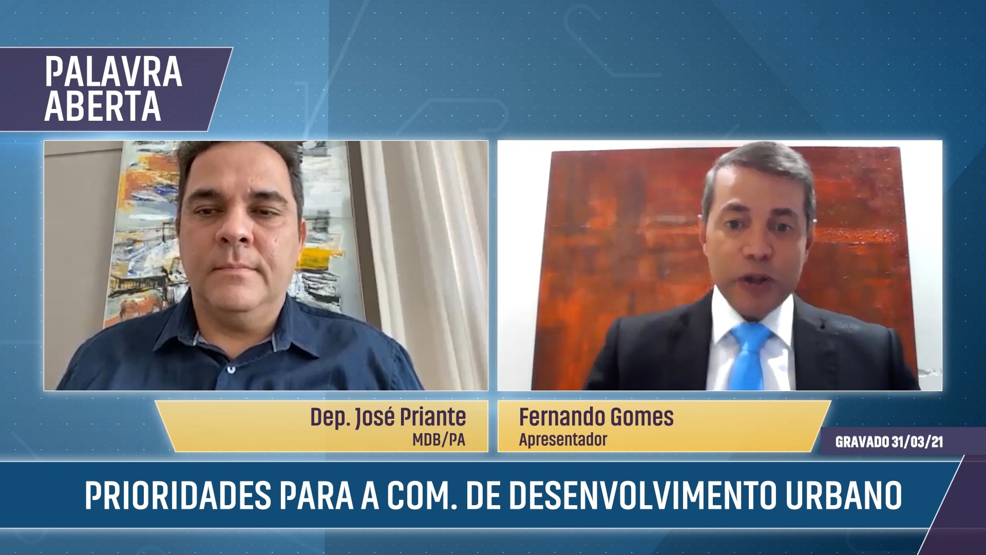 Prioridades para a Comissão de Desenvolvimento Urbano