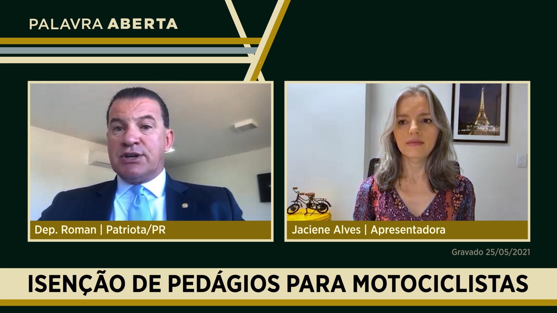 Isenção de pedágios para motociclistas