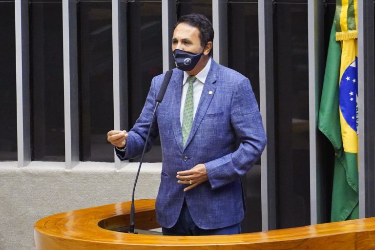 Deputado Carlos Henrique Gaguim discursano Plenário da Câmara