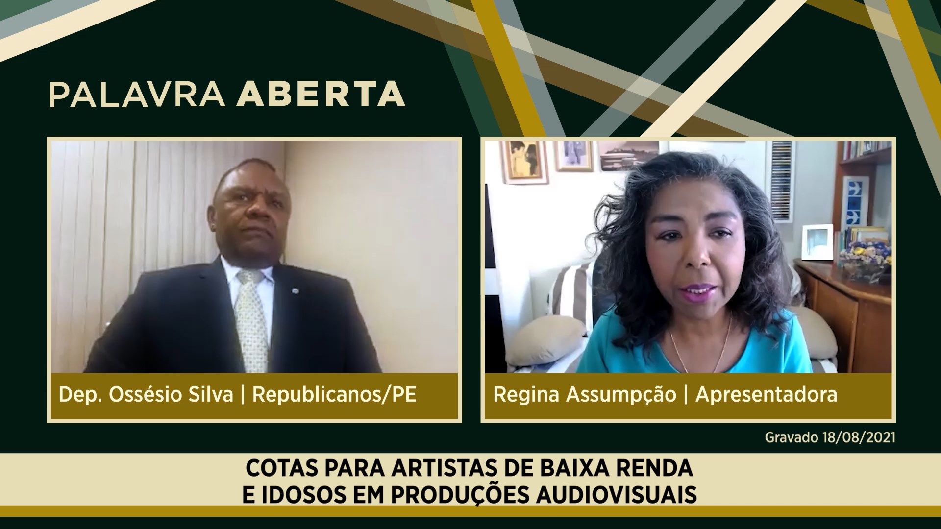 Cotas para artistas de baixa renda e idosos em produções audiovisuais