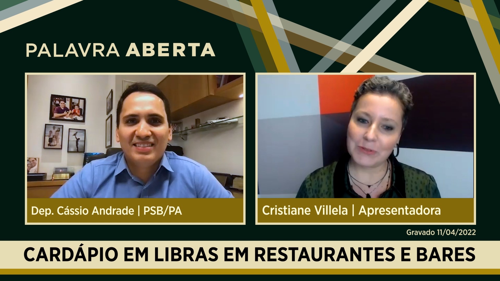 Cardápio em libras em restaurantes e bares