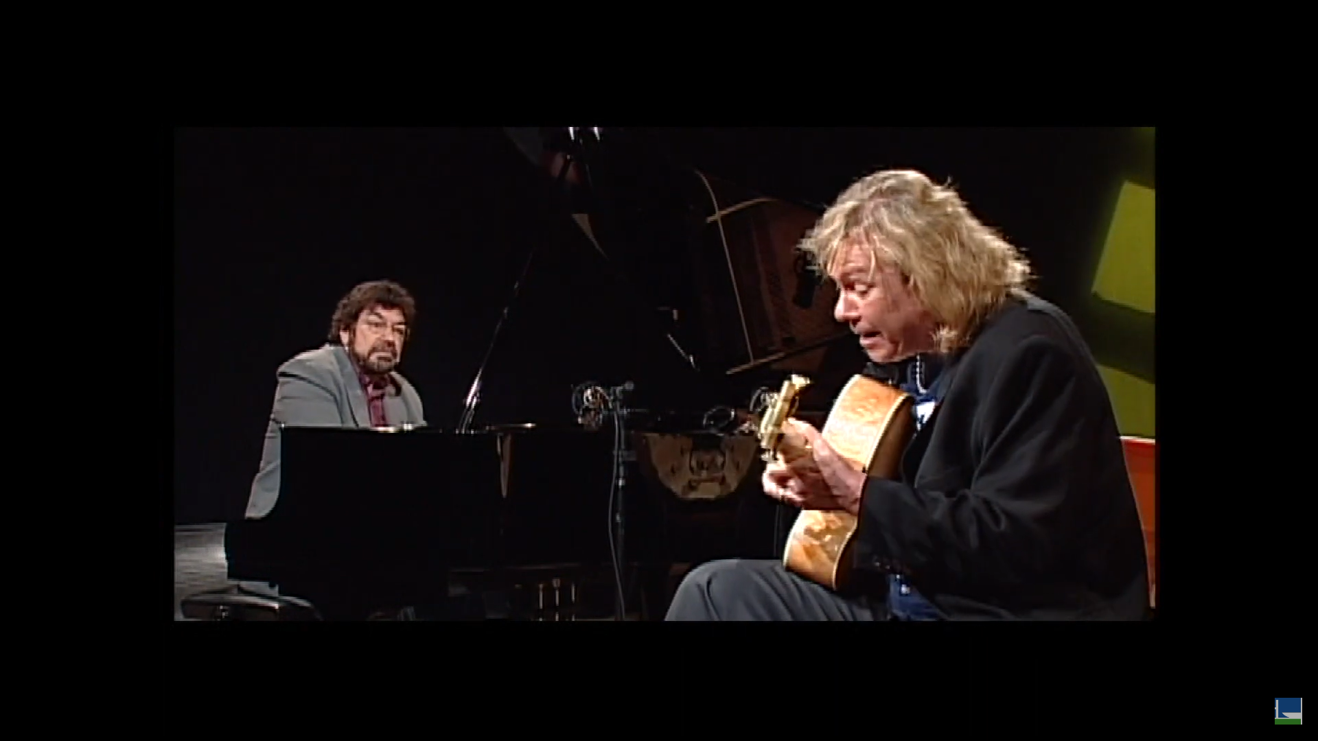 Wagner Tiso (maestro e arranjador) e Victor Biglione (guitarrista e violonista)