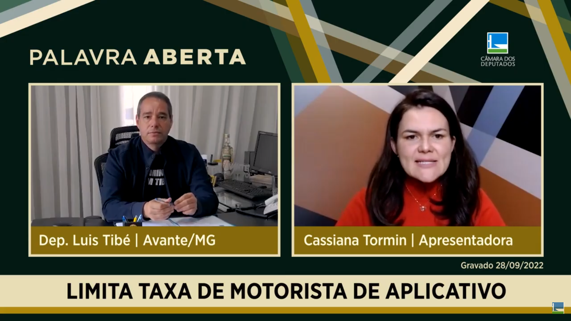 Luis Tibé explica projeto que limita taxa cobrada de motorista de aplicativo