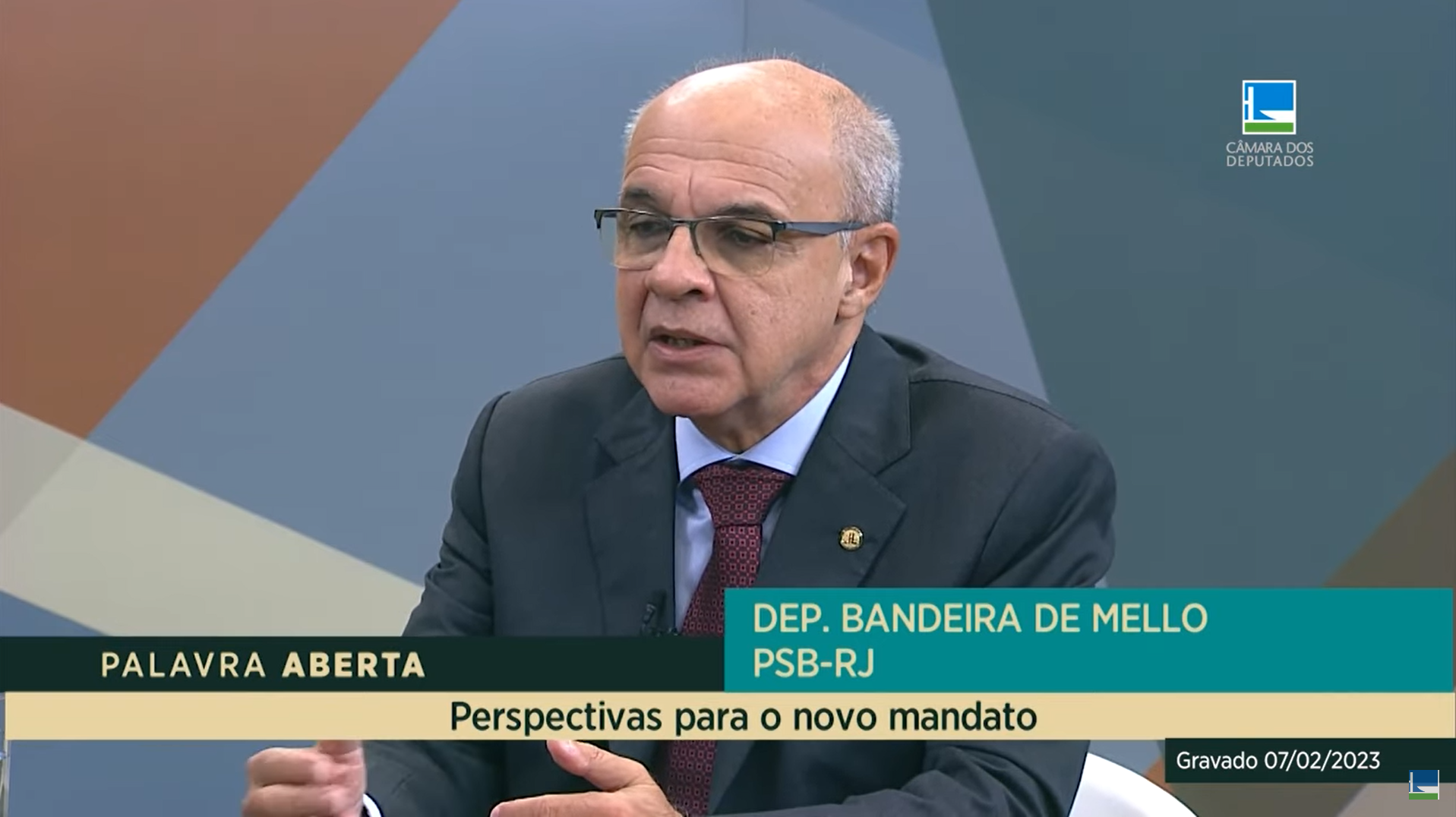 Bandeira de Mello fala das prioridades de seu 1º mandato como deputado federal