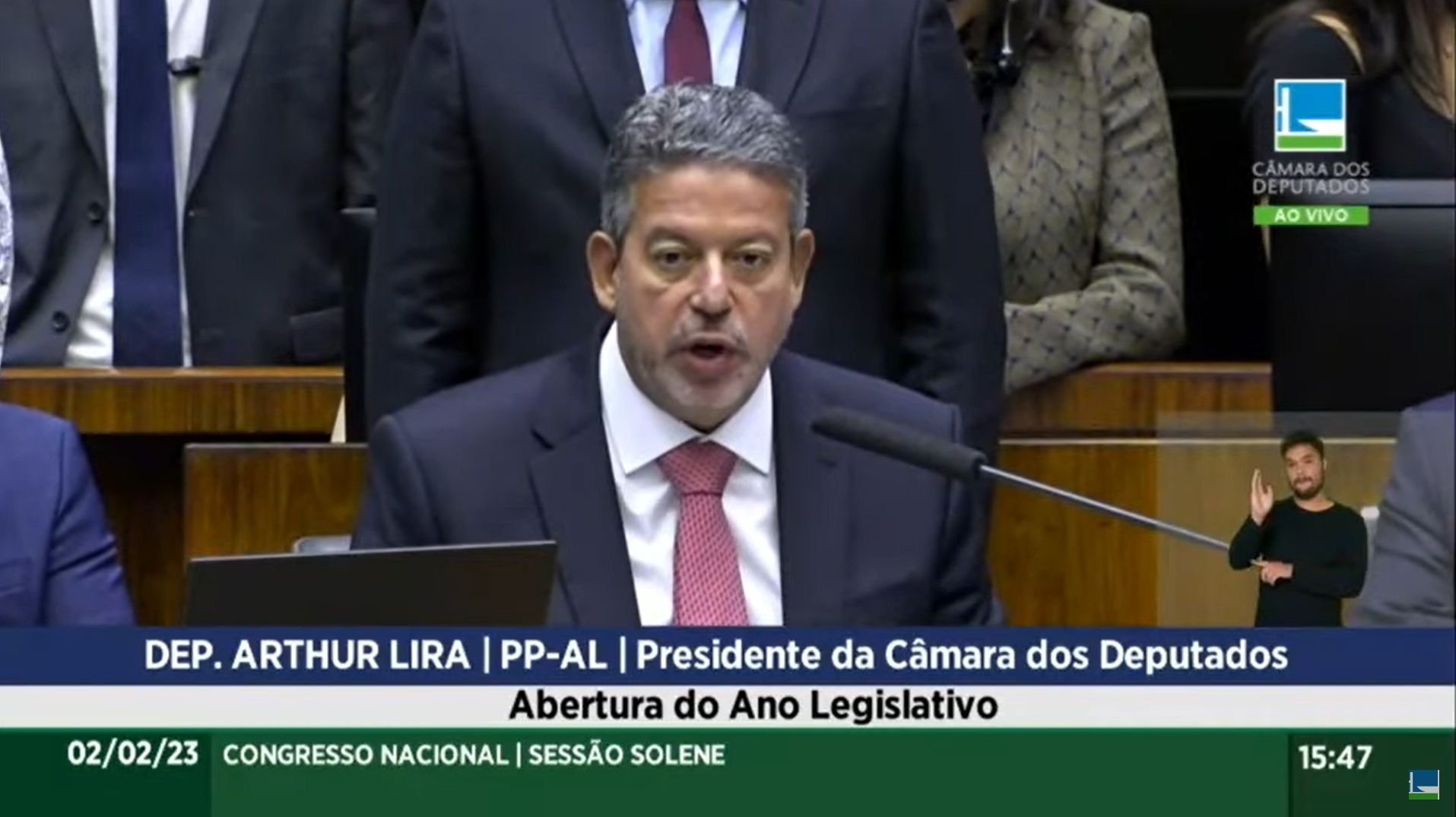 Arthur Lira discursa na sessão de abertura do ano legislativo - 02/02/23