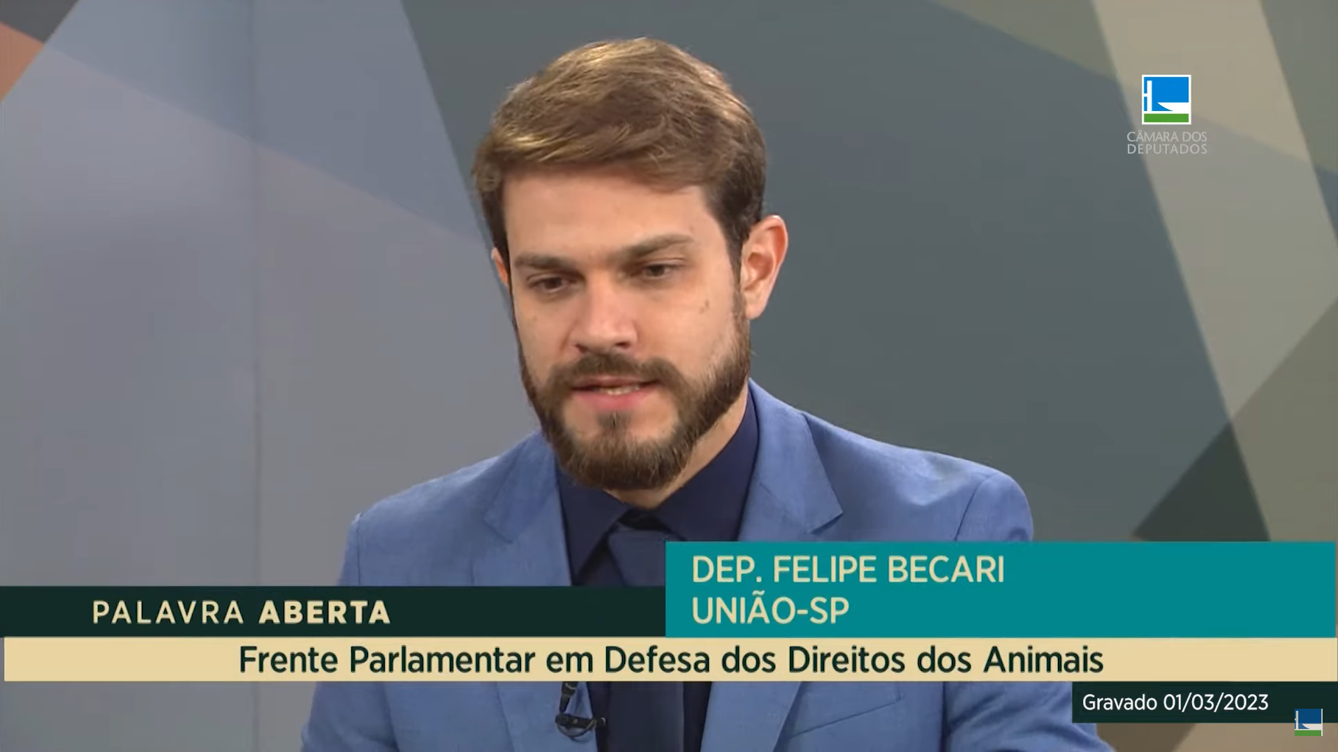 Felipe Becari fala do trabalho da frente em defesa dos direitos dos animais