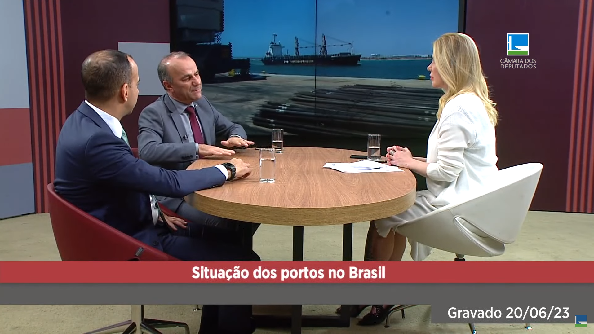 Helder Salomão e Paulo Alexandre Barbosa discutem situação dos portos no Brasil