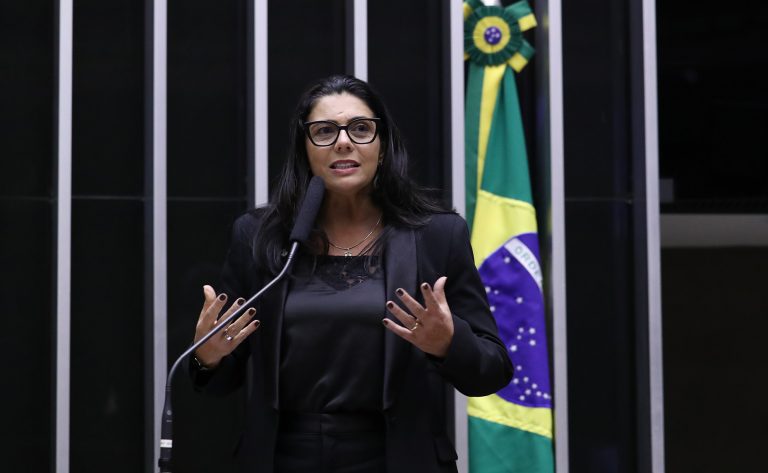 Delegada Ione discursa na tribuna da Câmara