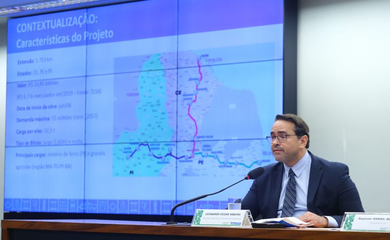 Audiência Pública - Obras e serviços com indícios de irregularidades graves constantes nos Anexos VI da LOA 2023 e do PLOA para 2024 o qual foi atualizado pelo Acórdão n. 2207/2023. Secretário Nacional de Transportes Ferroviários - Ministério dos Transportes, Leonardo Cezar Ribeiro