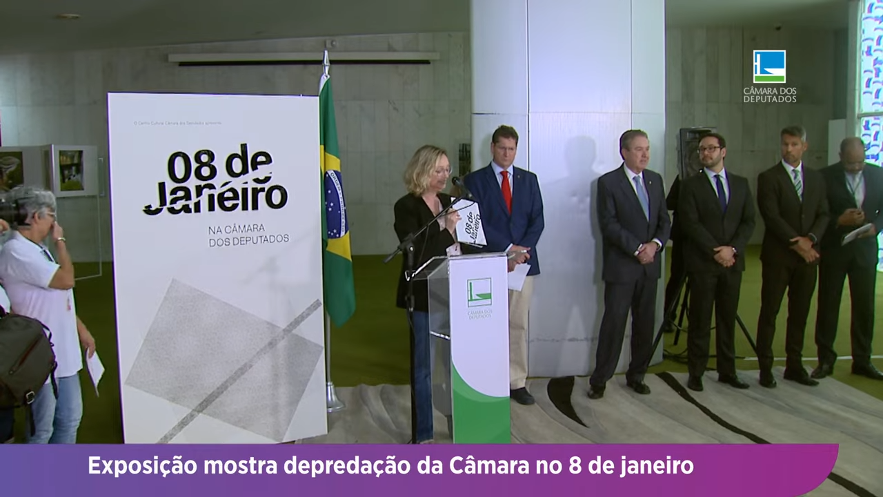 Exposição mostra depredação da Câmara no 8 de janeiro - 06/02/24