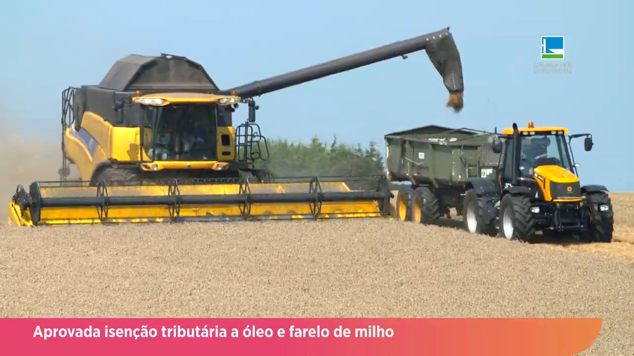 Aprovada isenção tributária ao farelo e ao óleo de milho