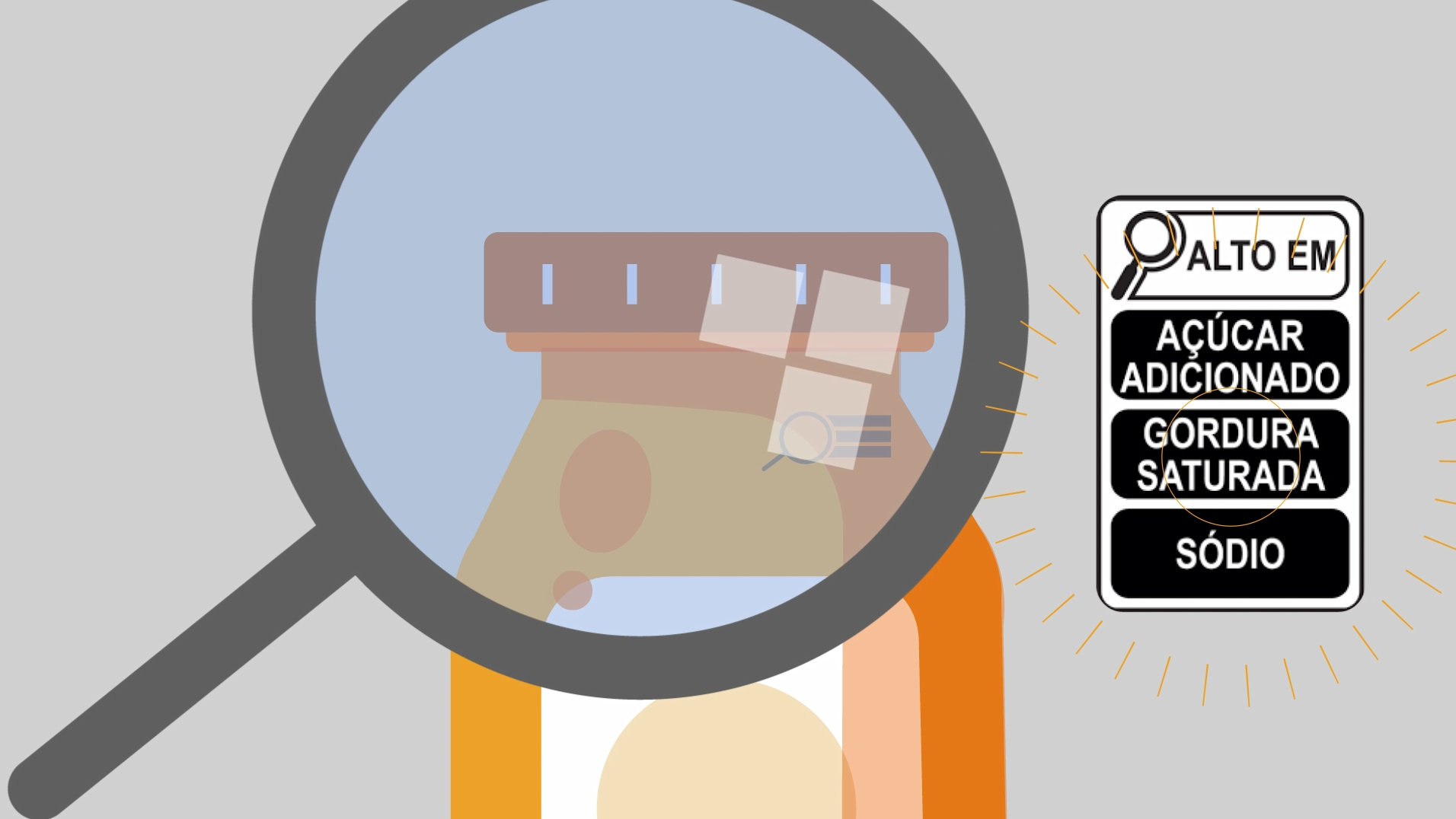 A tabela nutricional deve informar a quantidade total de gorduras