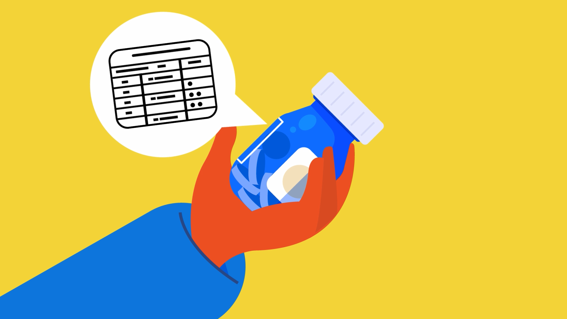 A tabela nutricional deve ser de fácil visualização