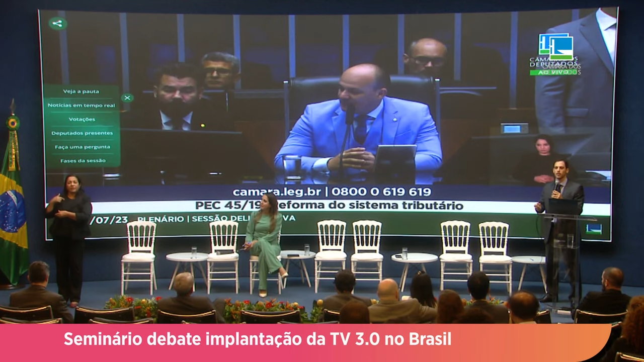 Seminário debate implementação da TV 3.0 no Brasil