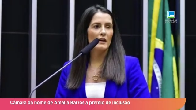 Câmara dá nome de Amália Barros a prêmio de inclusão