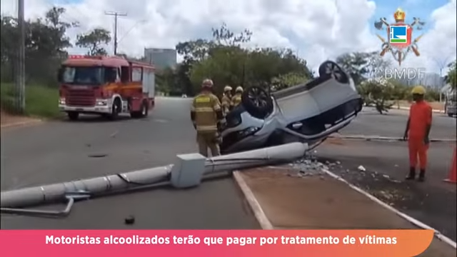 Motoristas alcoolizados terão que pagar por tratamento de vítimas