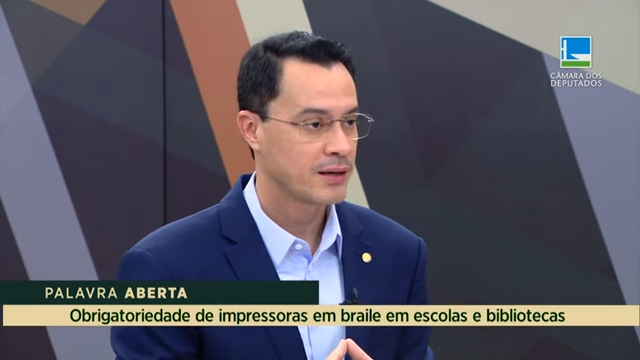 Zé Haroldo Cathedral defende obrigatoriedade de impressoras em braile em escolas e bibliotecas