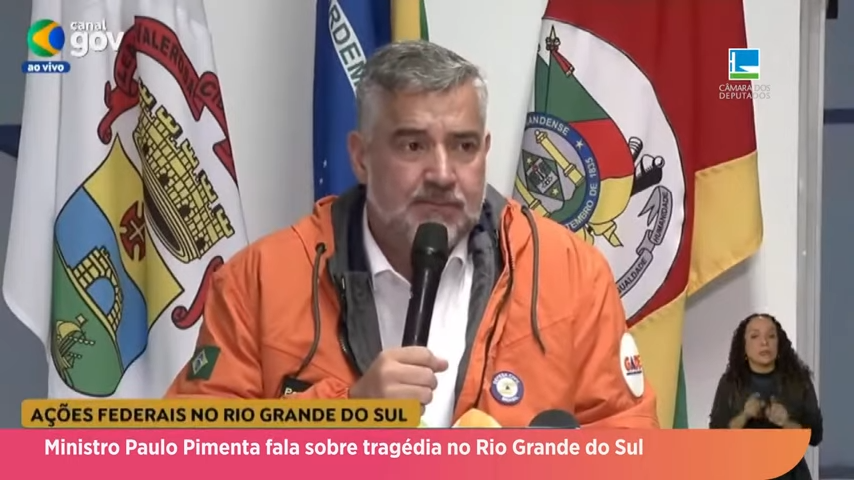 Ministro Paulo Pimenta fala sobre tragédia no Rio Grande do Sul