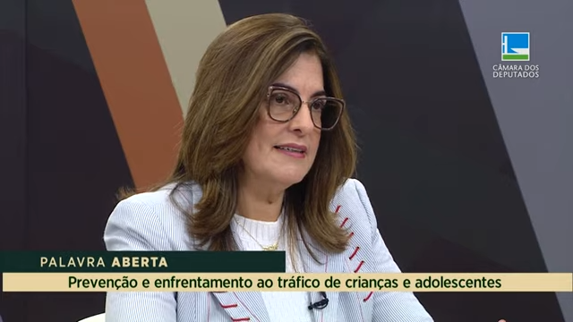 Rogéria Santos defende o enfrentamento ao tráfico de crianças e adolescentes