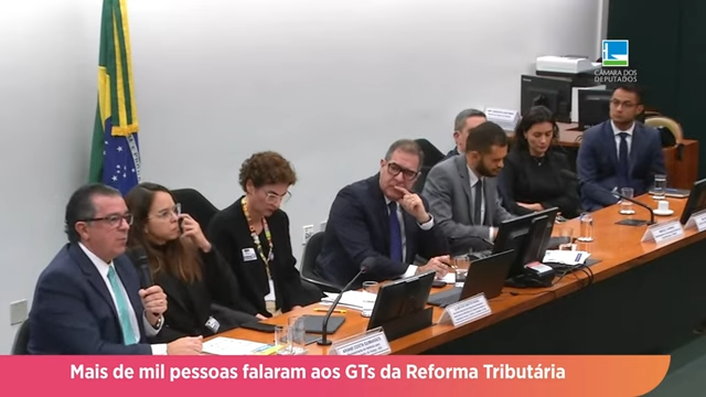 Mais de mil pessoas falaram aos Grupos de Trabalho da Reforma Tributária