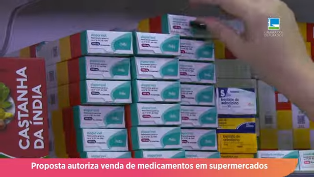 Proposta autoriza venda de medicamento em supermercados - 16/08/24