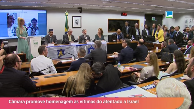 Câmara promove homenagem às vítimas do atentado a Israel