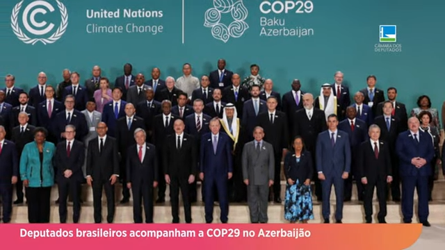 Deputados brasileiros acompanham a COP29 no Azerbaijão