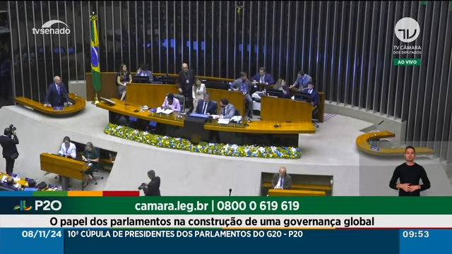 3ª Sessão plenária de trabalho do P20: Os Parlamentos na construção de uma governança global adaptada aos desafios do século XXI