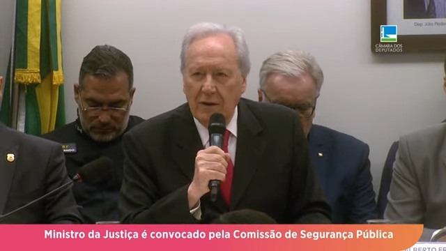 Ministro da Justiça é convocado pela Comissão de Segurança Pública