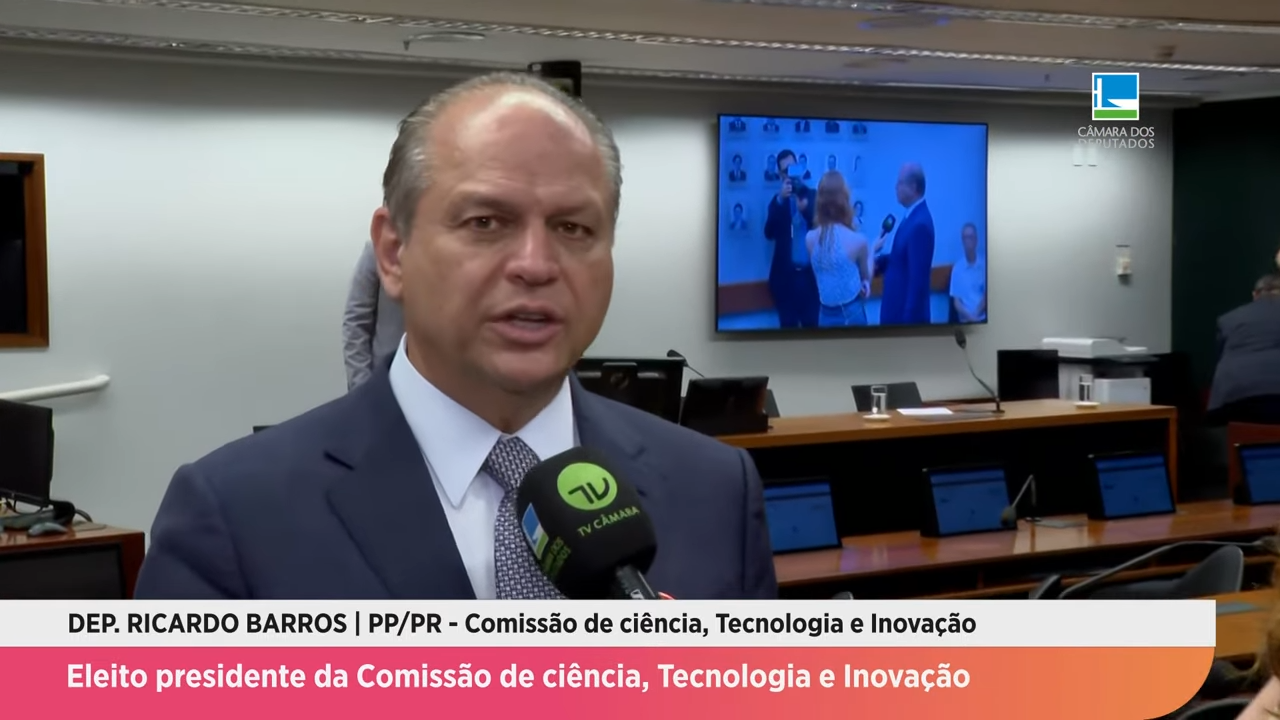 Ricardo Barros é o novo presidente da Comissão de Ciência, Tecnologia e Inovação