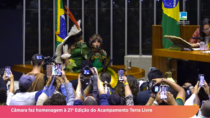 Câmara faz homenagem à 21ª Edição do Acampamento Terra Livre