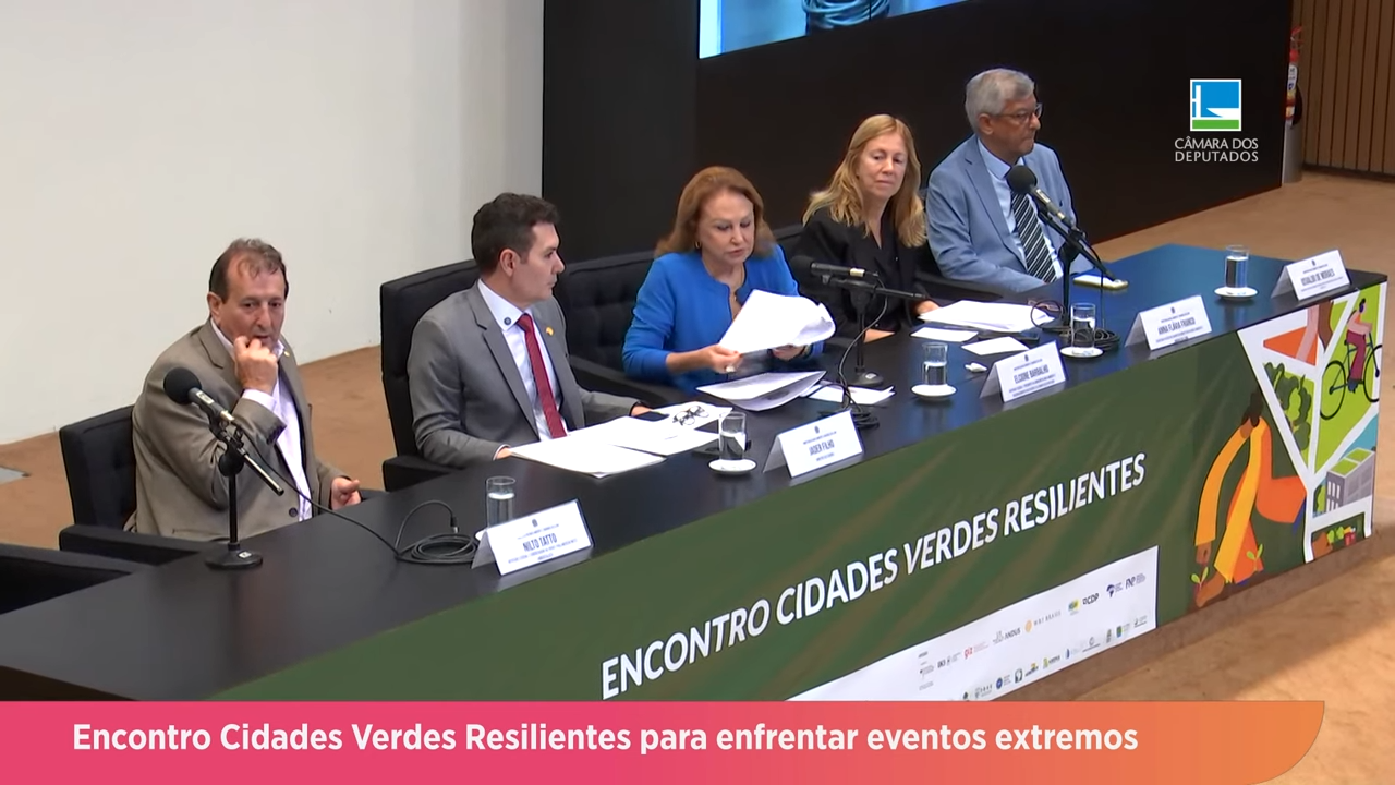 Encontro Cidades Verdes Resilientes para enfrentar eventos extremos