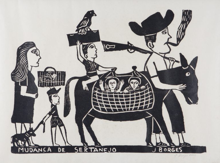 Exposição no Salão Negro celebra obra do mestre do cordel e da xilogravura J. Borges