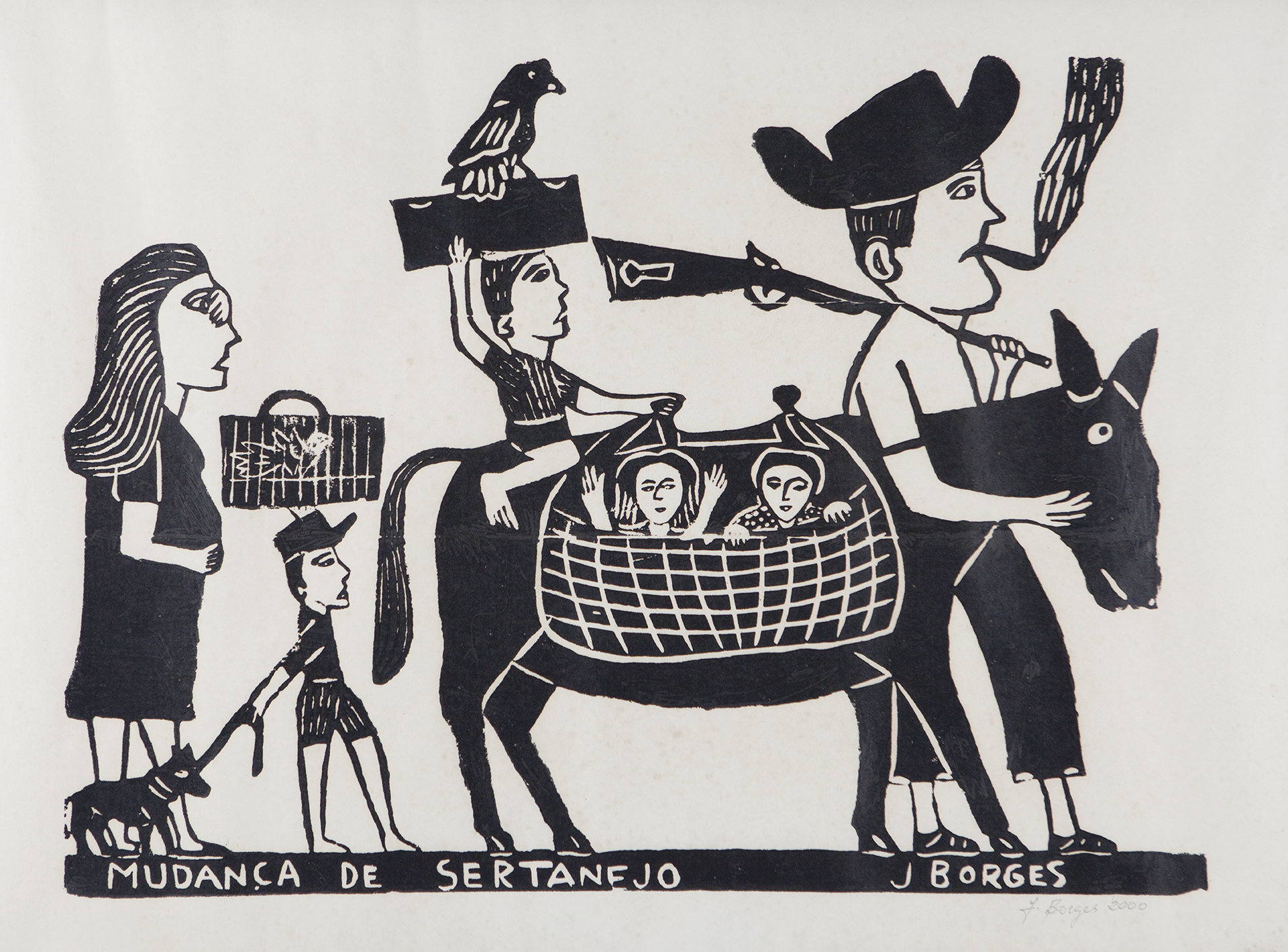 Exposição no Salão Negro celebra obra do mestre do cordel e da xilogravura J. Borges