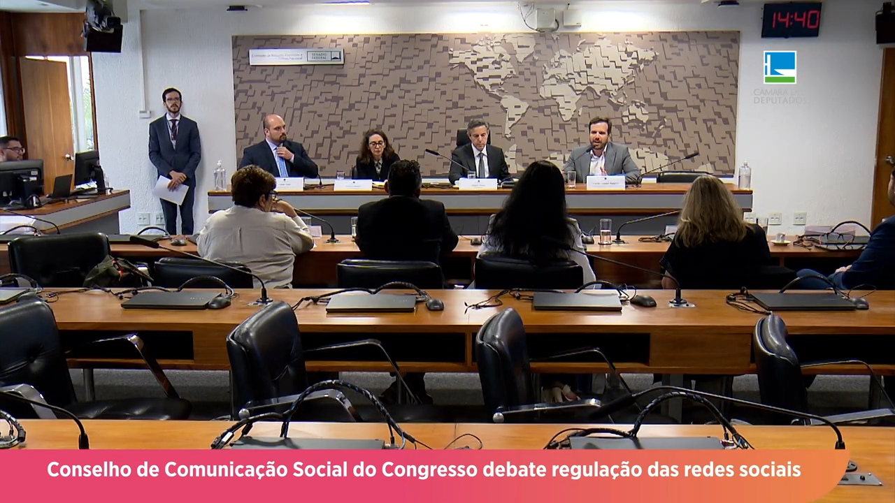 Regulação das redes sociais é tema de debate no Conselho de Comunicação do Congresso