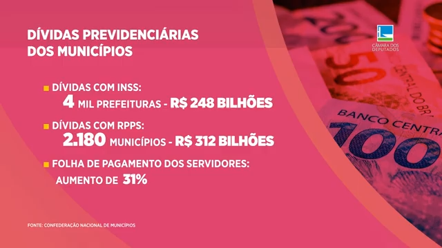 Dívidas previdenciárias dos municípios em debate na Câmara