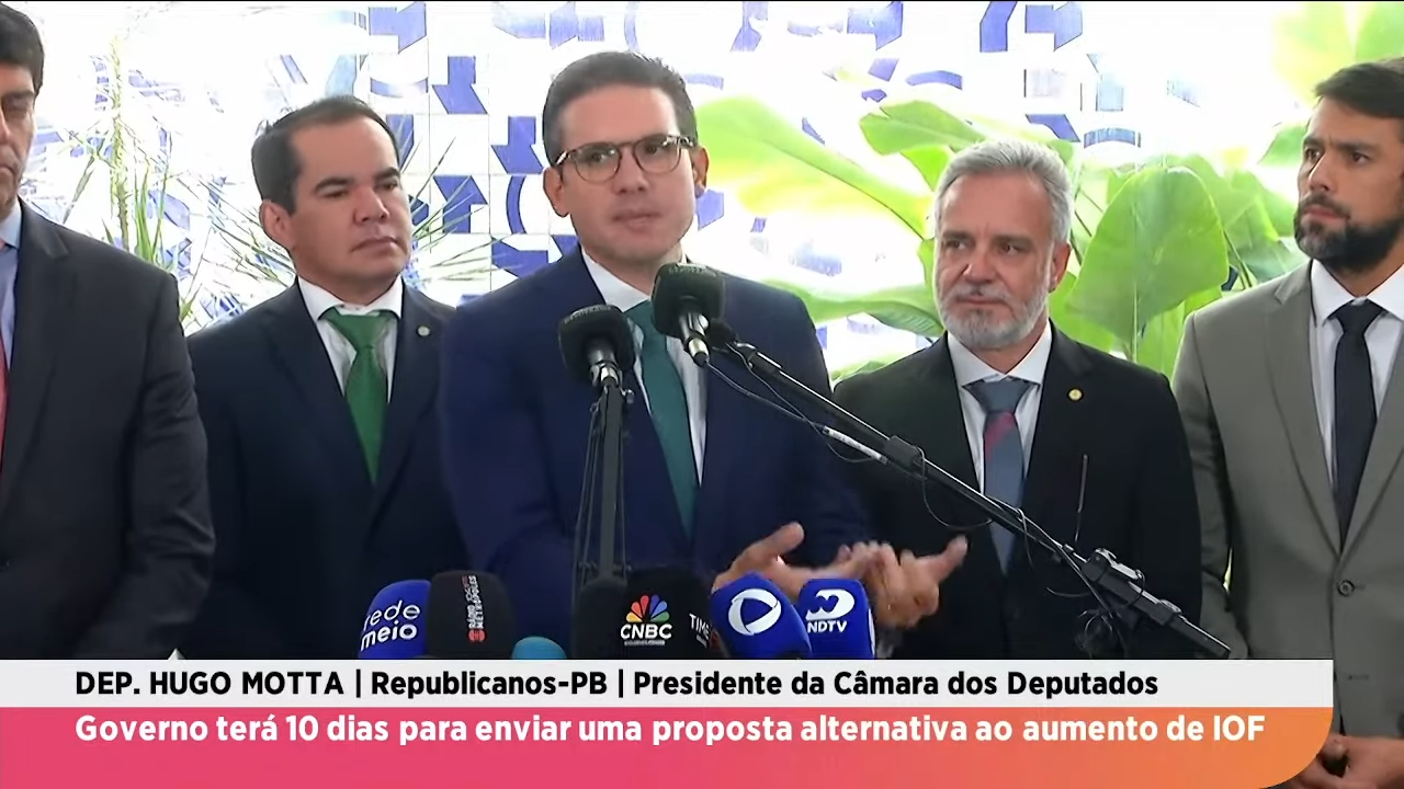Direto da Câmara - Governo tem 10 dias para apresentar alternativa ao aumento do IOF, diz Motta