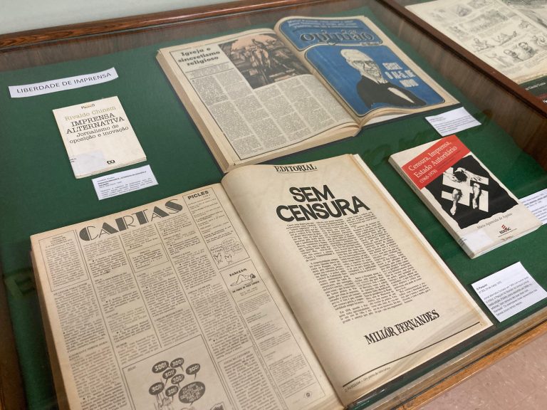 Mostra na Biblioteca da Câmara destaca liberdade de imprensa e combate à censura