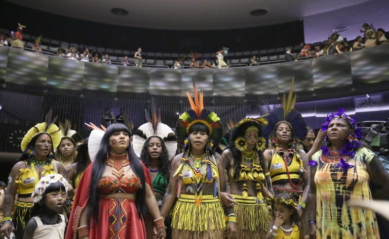 Homenagem da IV Marcha das Mulheres Indígenas. Dep. Célia Xakriabá (PSOL - MG)