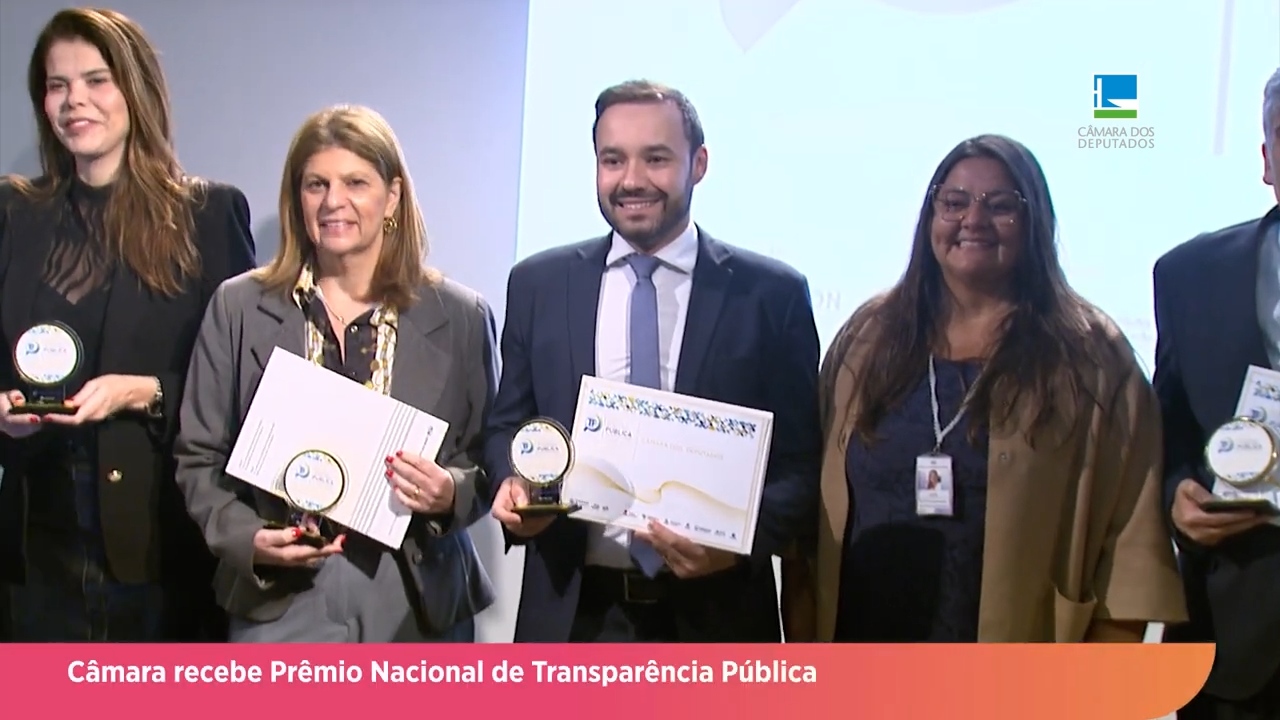 Câmara recebe Prêmio Nacional de Transparência Pública