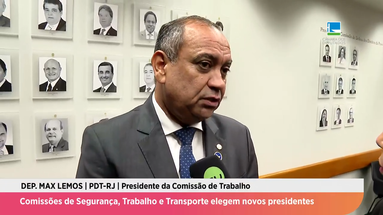 Comissões de Segurança, Trabalho e Transporte elegem novos presidentes