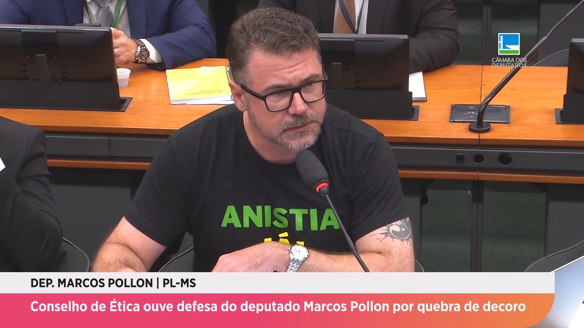 Conselho de Ética ouve defesa do deputado Marcos Pollon por quebra de decoro