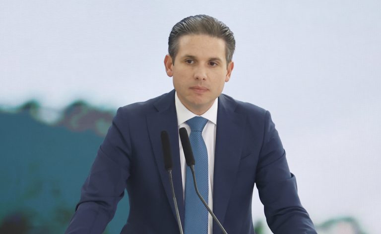 Lançamento do Pacto Brasil de Enfrentamento ao Feminicídio. Presidente da Câmara dos Deputados, Hugo Motta (REPUBLICANOS - PB)