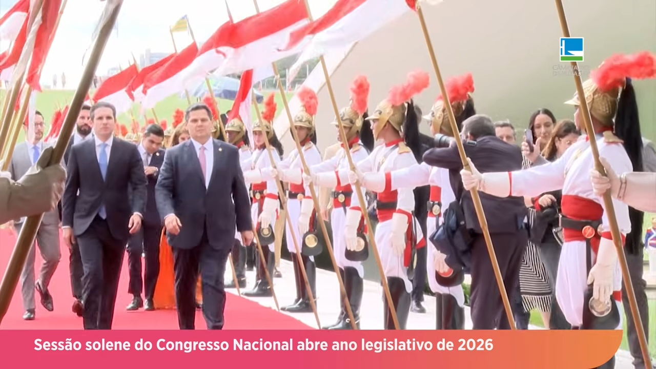 Sessão solene do Congresso Nacional abre ano legislativo de 2026